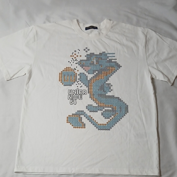 Louis Vuitton Other - Louis Vuitton White Tee with Blue Dragon